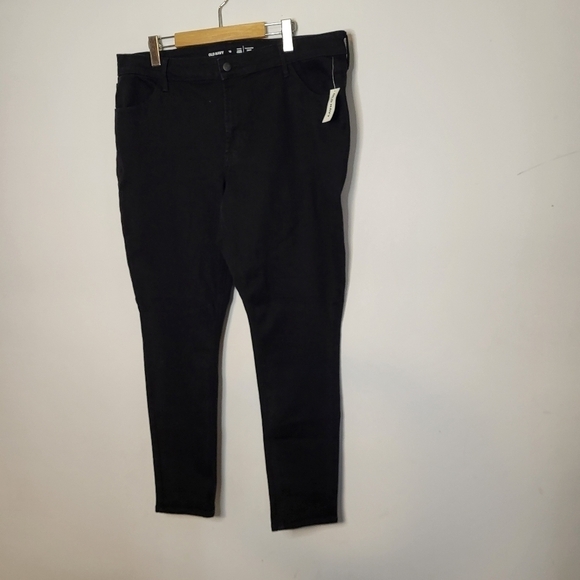 Old Navy Mid Rise Skinny Black Jeans Size 18 - Picture 9 of 9